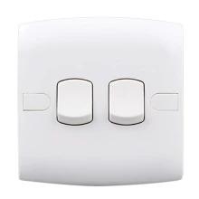 2 Pole Light switches, White